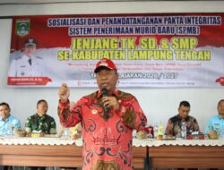 Wujudkan PPDB Tanpa Intervensi, Plt Bupati Lampung Tengah Tandatangani Pakta Integritas SPMB 2026/2027