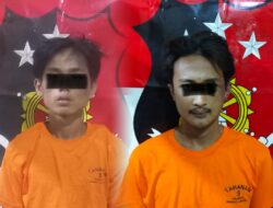 Polisi Bekuk Dua Pencuri Spesialis Rumah Kosong di Tanjung Karang Barat