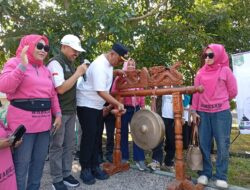Dukung Daya Saing UMKM, Plt Bupati Lampung Tengah Sosialisasi Sertifikat Halal di Arena Car Free Day