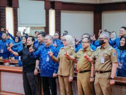 Wagub Jihan Nurlela Ucapkan Selamat Datang kepada Peserta Pelatihan Kepemimpinan Nasional Tingkat II Angkatan V Provinsi Sumatera Selatan yang Melaksanakan Kunjungan di Provinsi Lampung