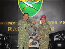 Pangdam XXI/Radin Inten Terima Kunjungan Danbrigif 4 Marinir/BS