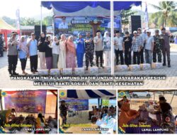 Pangkalan TNI AL Lampung Hadir untuk Masyarakat Pesisir Melalui Bakti Sosial dan Bakti Kesehatan