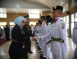 Jelang HUT ke-81 RI, Paskibraka Way Kanan Dinyatakan Siap Bertugas