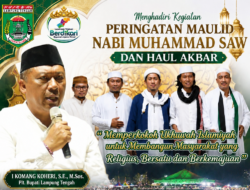 Plt. Bupati Lampung Tengah I Komang Koheri Hadiri Khaul Akbar dan Maulid Nabi, Ajak Perkuat Ukhuwah Menuju Indonesia Emas 2045