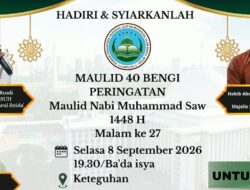 Warga Keteguhan Gelar Peringatan Maulid Nabi dan Maulid 40 Bengi 1448 H Malam Ini