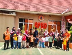 Edukasi Kesiapsiagaan Bencana, BPBD Way Kanan Sambut Kunjungan TK Pembina Kasui