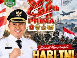 HUT ke-81 TNI, Plt. Bupati Lampung Tengah Apresiasi Dedikasi Prajurit Jaga Keutuhan NKRI